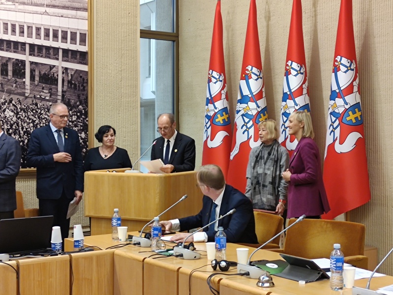 Laureatų pagerbimas LR Seimo Konstitucijos salėje